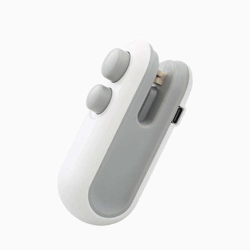 Mini 2-in-1 Heat Sealer & Cutter – Portable Rechargeable Food Sealer